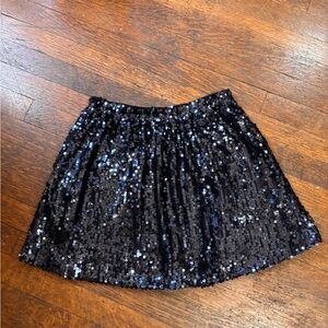 Q Mack Black Sequin Mini Skirt Size M